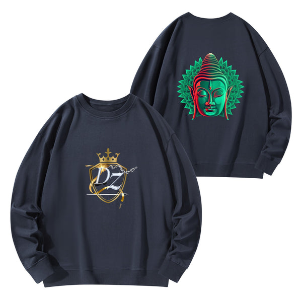 DzThreaDz. Front & Back Printing Adult Cotton Sweatershirt