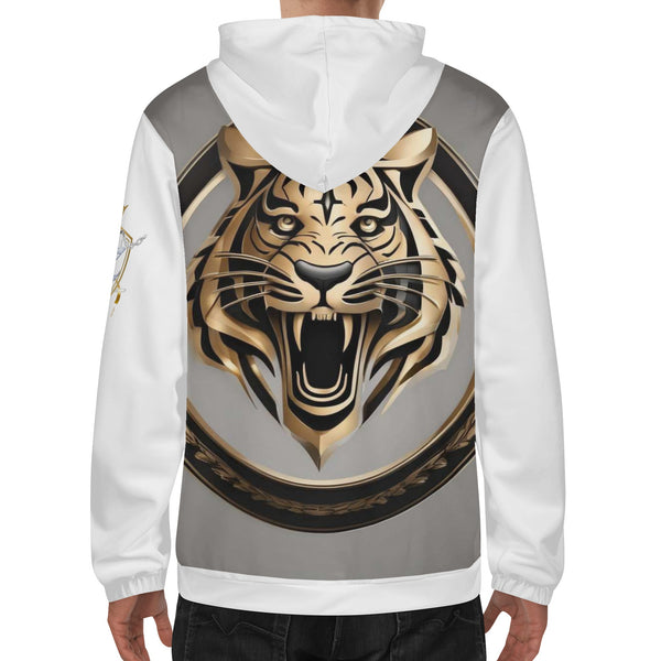 DzThreaDz. Tiger Mens Lightweight All Over Printing Hoodie Sweatshirt