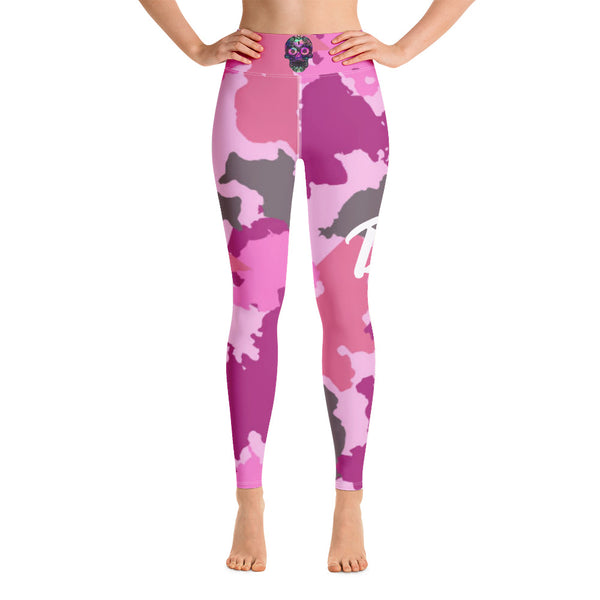 DzThreaDz. Pink Camo Yoga Leggings