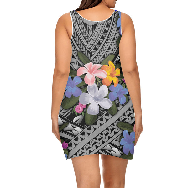 DzThreaDz.Women's Elegant Sleeveless Mini Dress