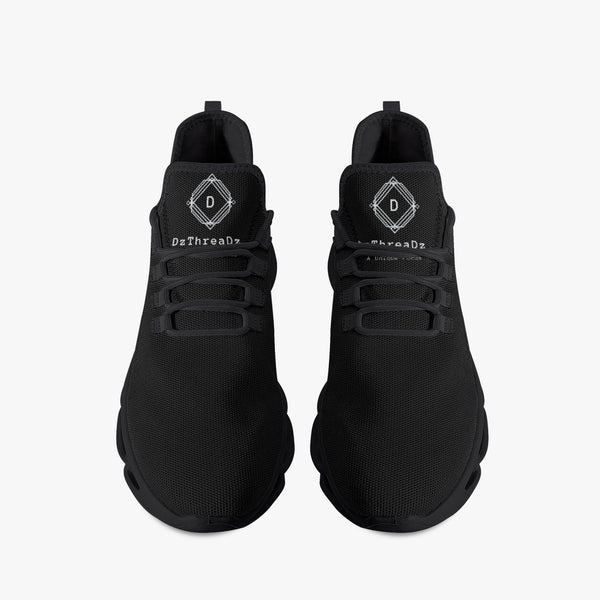 DzThreaDz.312. Bounce Mesh Knit Sneakers - Black