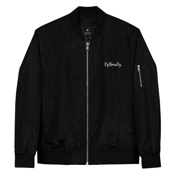 DzThreaDz. Embroidered Premium recycled bomber jacket