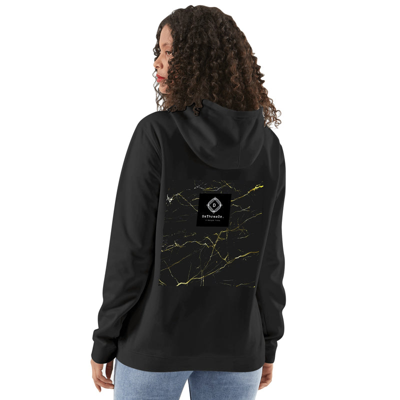 DzThreaDz. Unisex  Marbled Front & Back Printing Adult Cotton Hoodie