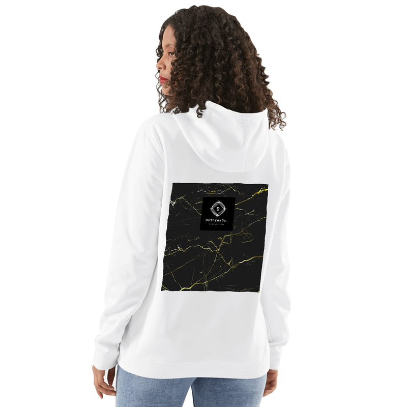 DzThreaDz. Unisex  Marbled Front & Back Printing Adult Cotton Hoodie