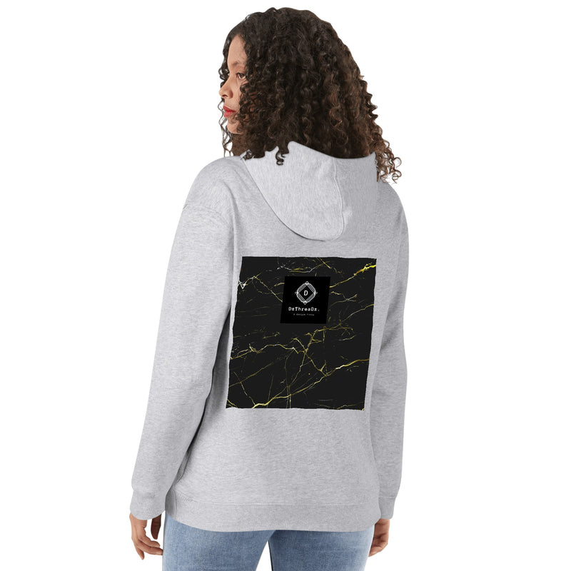 DzThreaDz. Unisex  Marbled Front & Back Printing Adult Cotton Hoodie