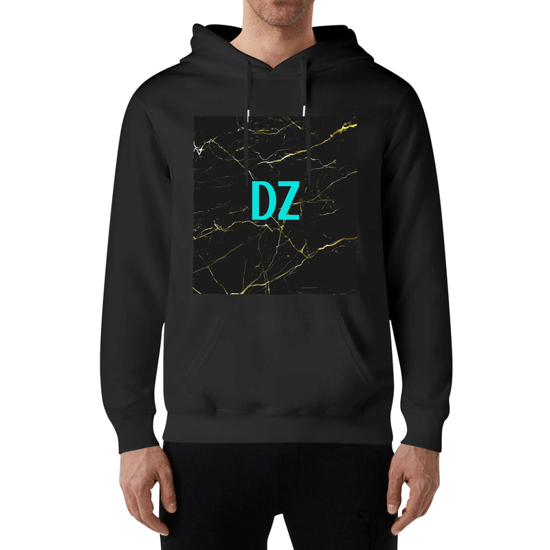 DzThreaDz. Unisex  Marbled Front & Back Printing Adult Cotton Hoodie