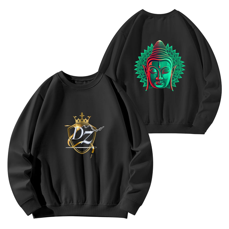 DzThreaDz. Front & Back Printing Adult Cotton Sweatershirt