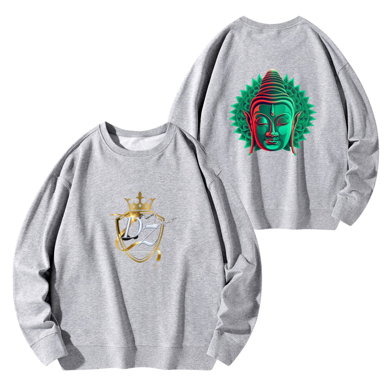 DzThreaDz. Front & Back Printing Adult Cotton Sweatershirt