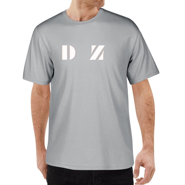 DzThreaDz.Embroidered Mens Cotton T shirt (Front Design)