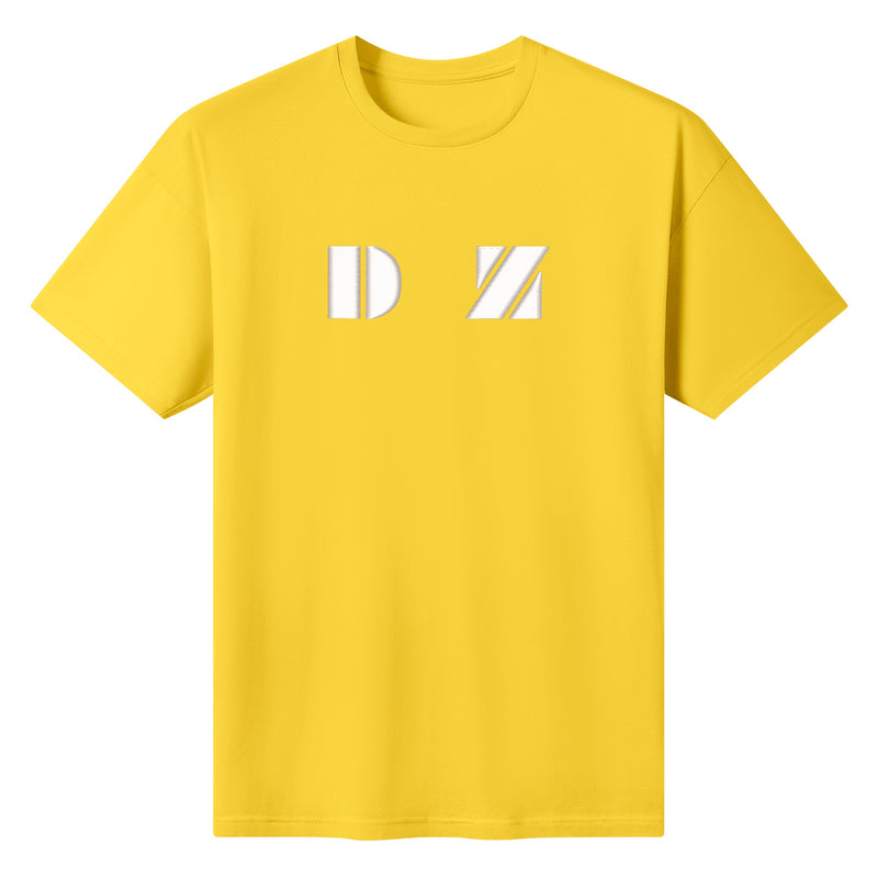 DzThreaDz.Embroidered Mens Cotton T shirt (Front Design)