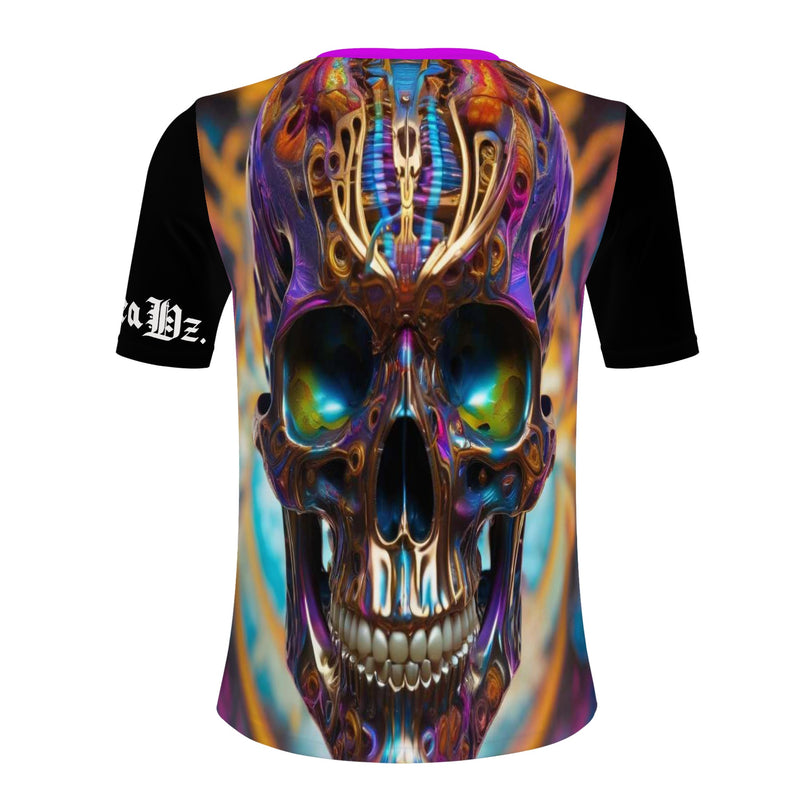 DzThreaDz. Skull Mens All Over Print T-shirts