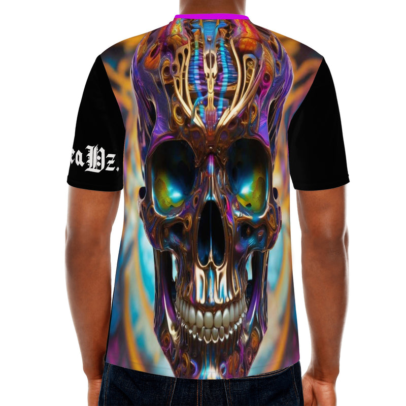 DzThreaDz. Neon Skull Mens All Over Print T-shirts