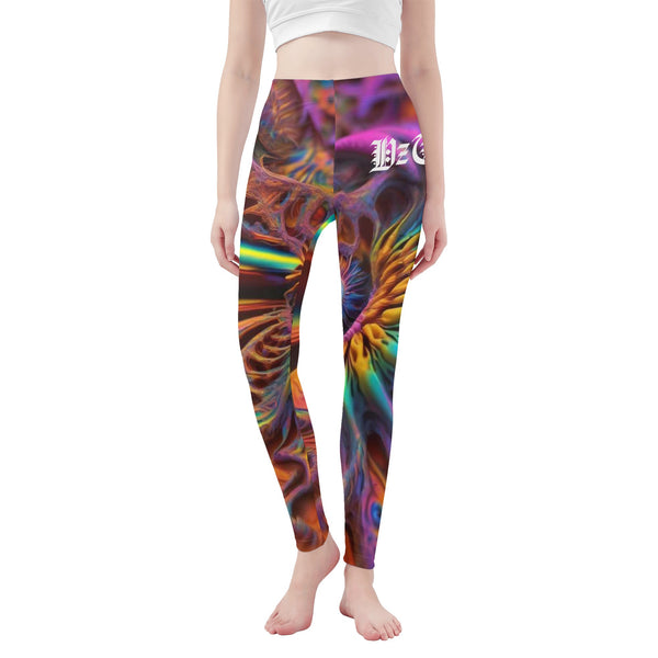 DzThreaDz. Multi Color Womens Leggings