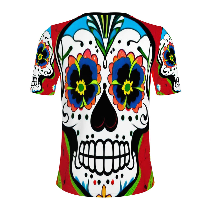 DzThreaDz. Sugar Skull Mens All Over Print T-shirts