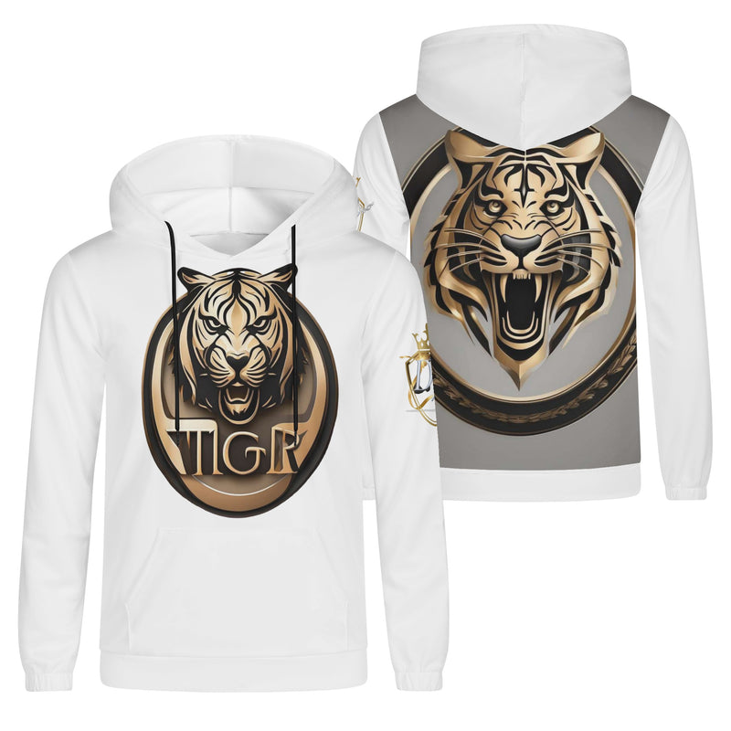 DzThreaDz. Tiger Mens Lightweight All Over Printing Hoodie Sweatshirt