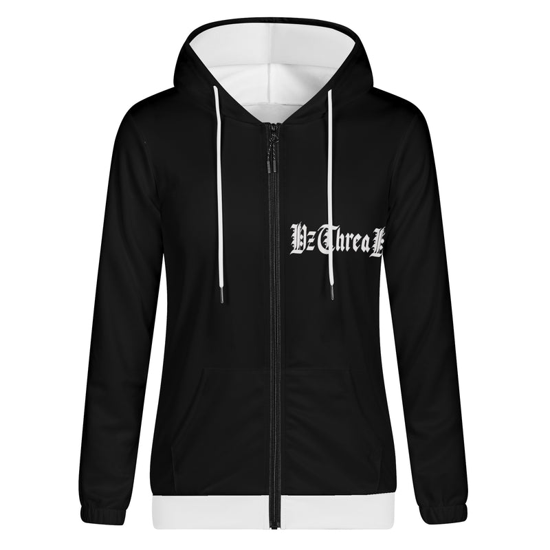 DzThreaDz. Lion Womens Lightweight Zipper Jumper Sweatshirt Hoodie