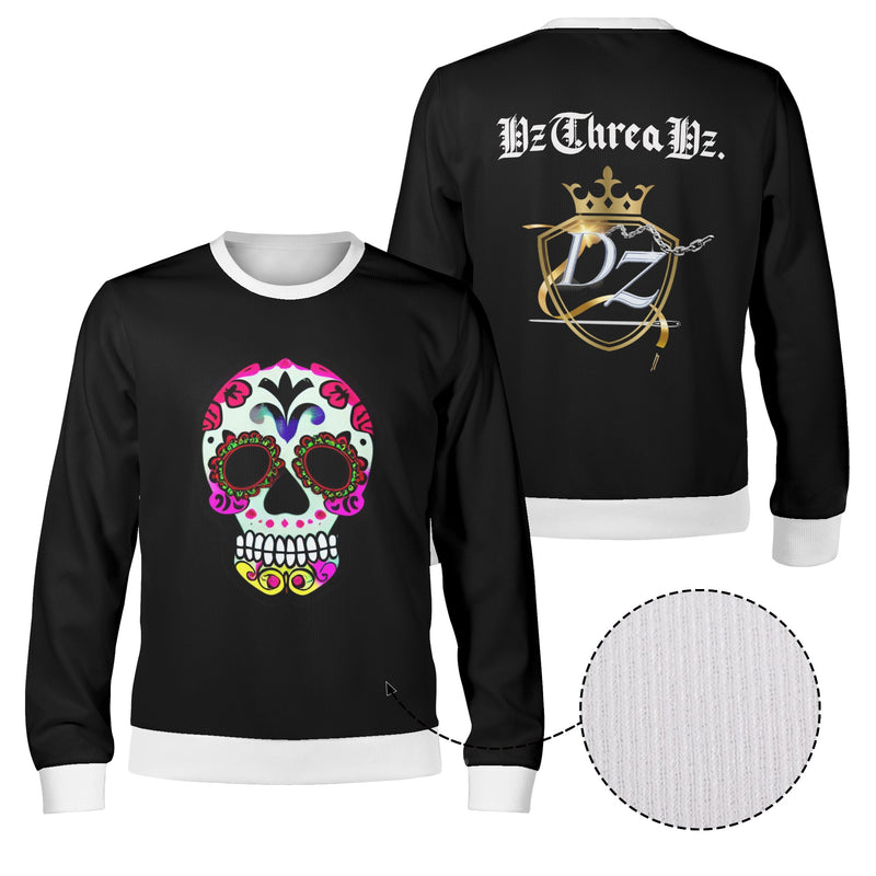 DzThreaDz. Sugar Skull  Custom Unisex Family Winter Sweatshirt