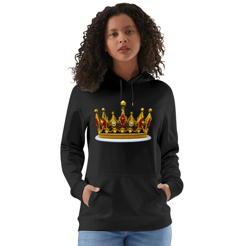 DzThreaDz. Crown Front & Back Printing Adult Cotton Hoodie