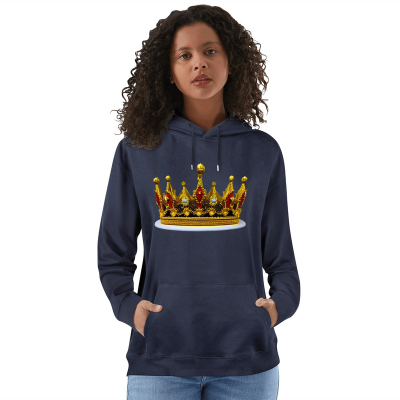 DzThreaDz. Crown Front & Back Printing Adult Cotton Hoodie