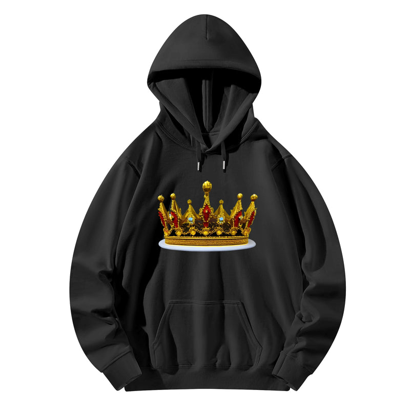 DzThreaDz. Crown Front & Back Printing Adult Cotton Hoodie