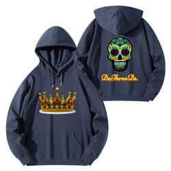 DzThreaDz. Crown Front & Back Printing Adult Cotton Hoodie