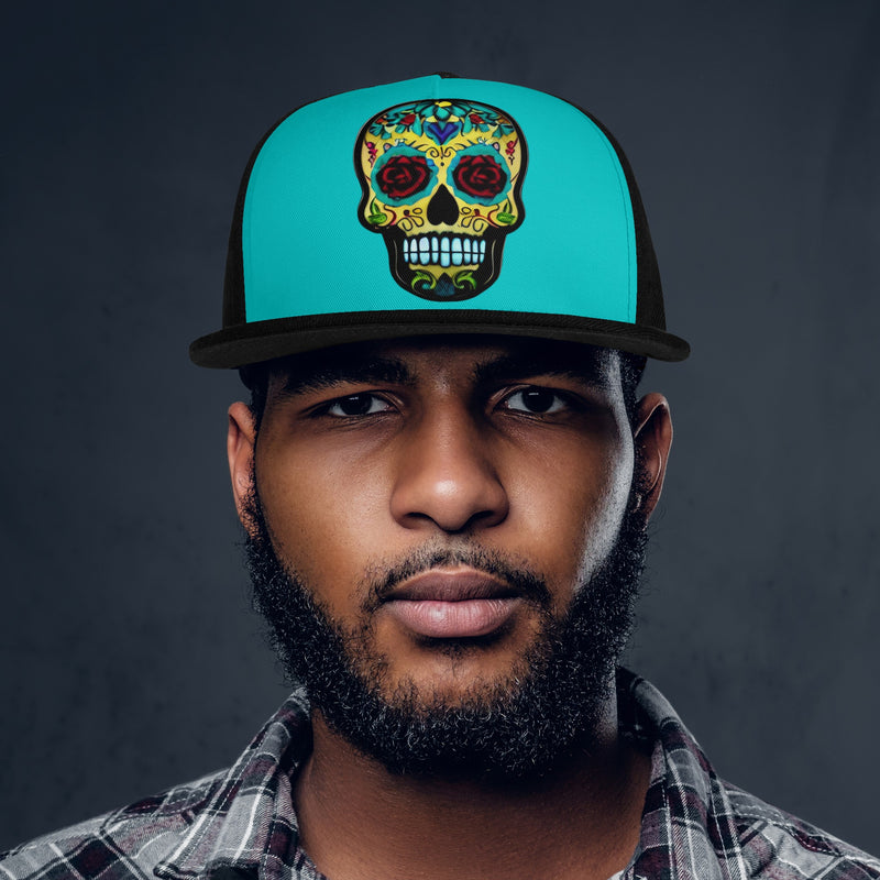 DzThreaDz. Sugar Skull Front Printing Casual Hip-hop Hats