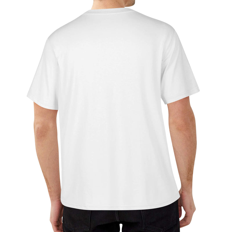 DzThreaDz.Embroidered Mens Cotton T shirt (Front Design)