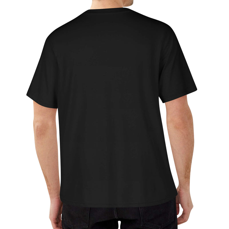 DzThreaDz.Embroidered Mens Cotton T shirt (Front Design)