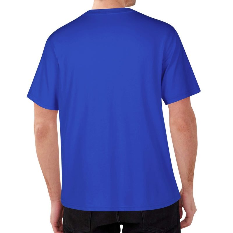 DzThreaDz.Embroidered Mens Cotton T shirt (Front Design)