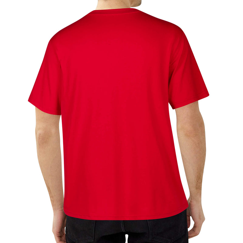 DzThreaDz.Embroidered Mens Cotton T shirt (Front Design)