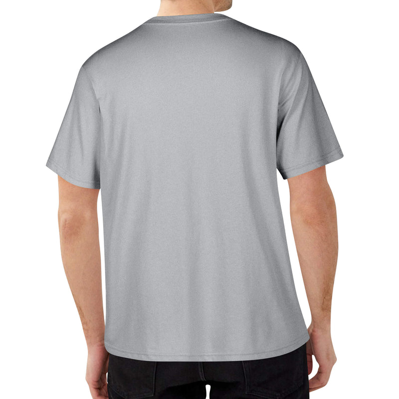 DzThreaDz.Embroidered Mens Cotton T shirt (Front Design)