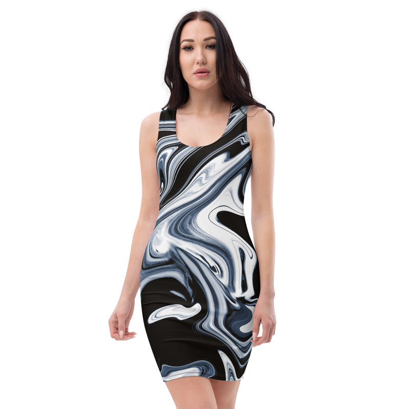 DzThreaDz. Blurr Bodycon dress