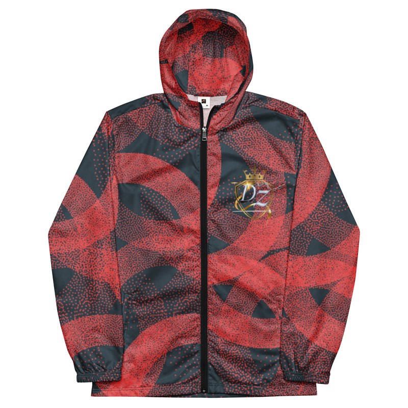 DzThreaDz. Red Swirl Men’s windbreaker