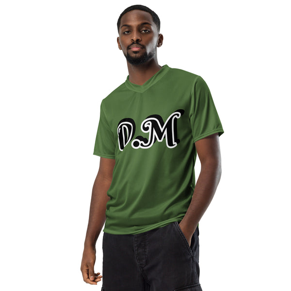 DzThreaDz. Green D.M.Recycled unisex sports jersey