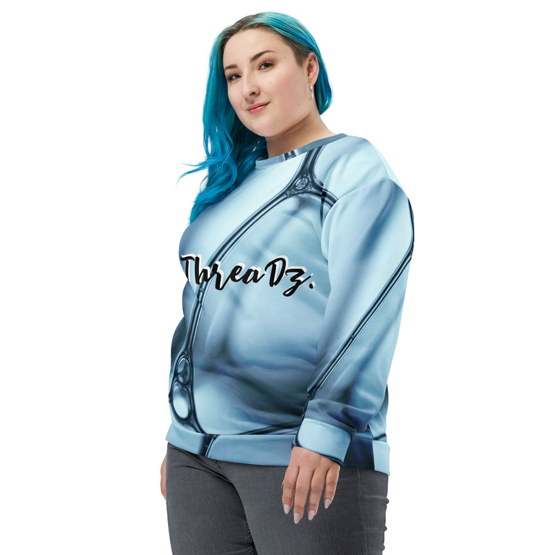 DzThreaDz. Blue Future Unisex Sweatshirt