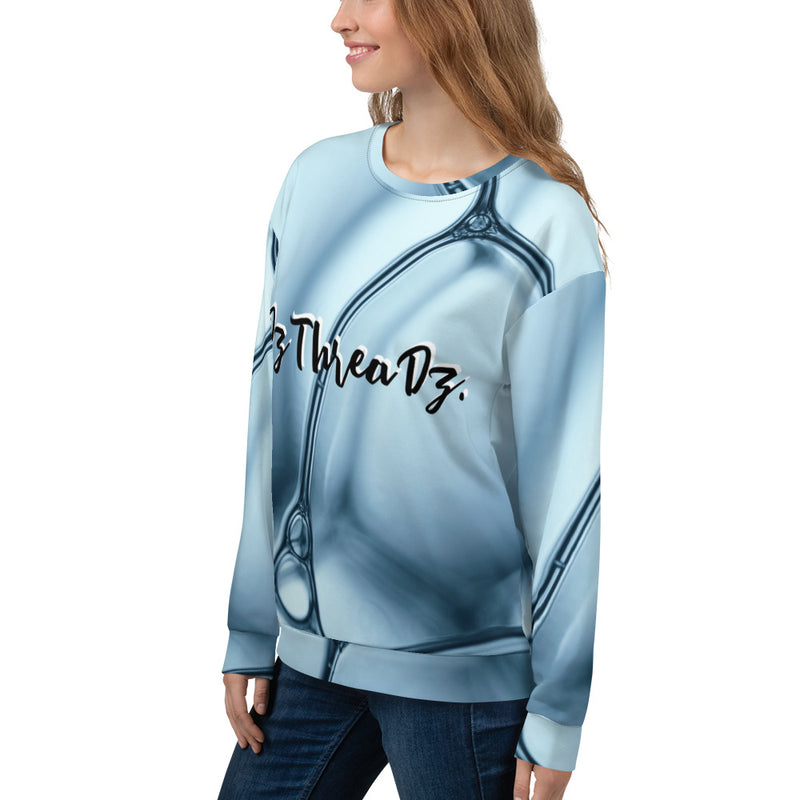 DzThreaDz. Blue Future Unisex Sweatshirt