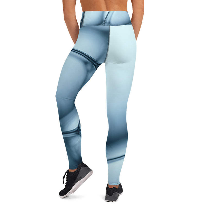 DzThreaDz. Blue Future Yoga Leggings