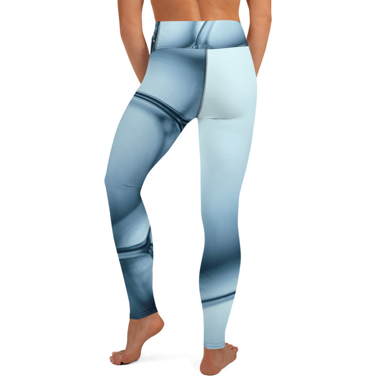 DzThreaDz. Blue Future Yoga Leggings