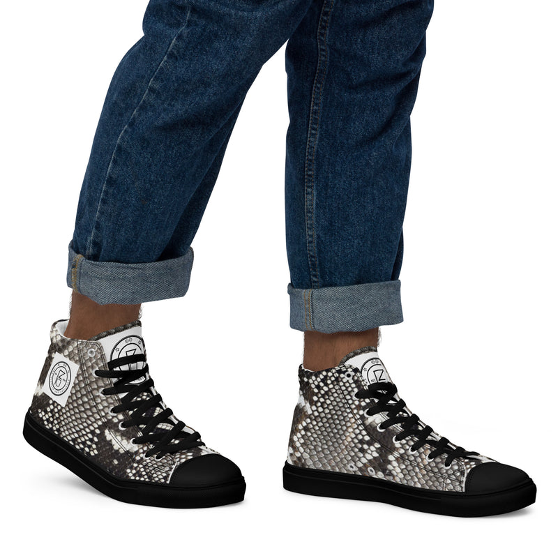 DzThreaDz. TFY Men’s high top canvas shoes