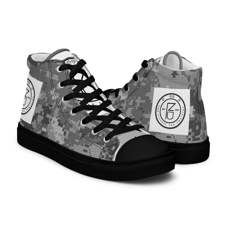 DzThreaDz. TFY camo Men’s high top canvas shoes