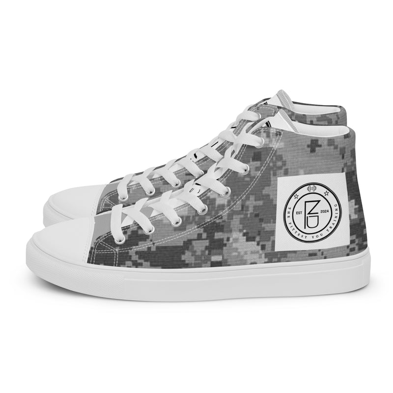 DzThreaDz. TFY camo Men’s high top canvas shoes