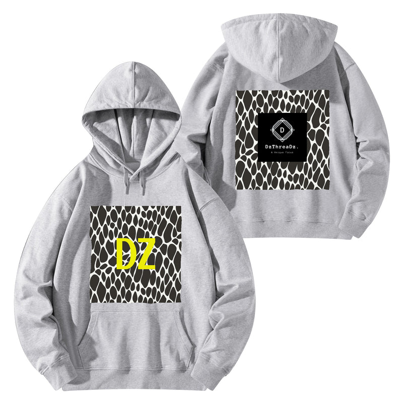 DzThreaDz. Front & Back Printing Adult Cotton Hoodie