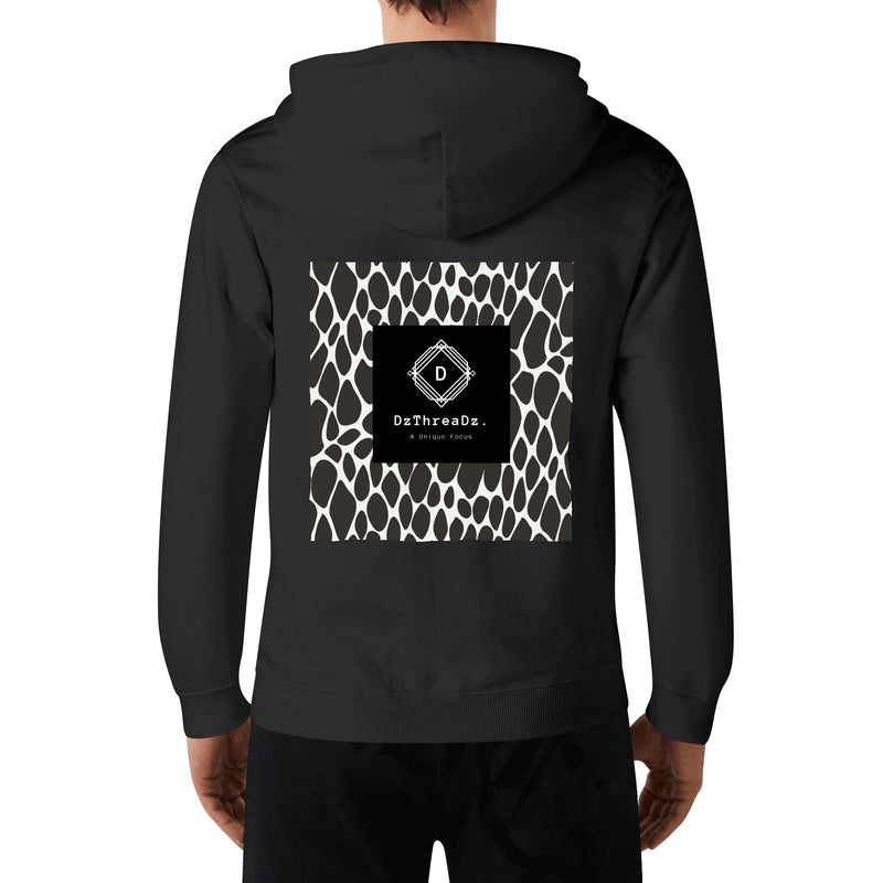 DzThreaDz. Front & Back Printing Adult Cotton Hoodie