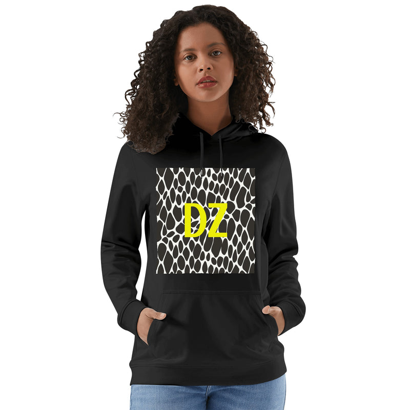 DzThreaDz. Front & Back Printing Adult Cotton Hoodie