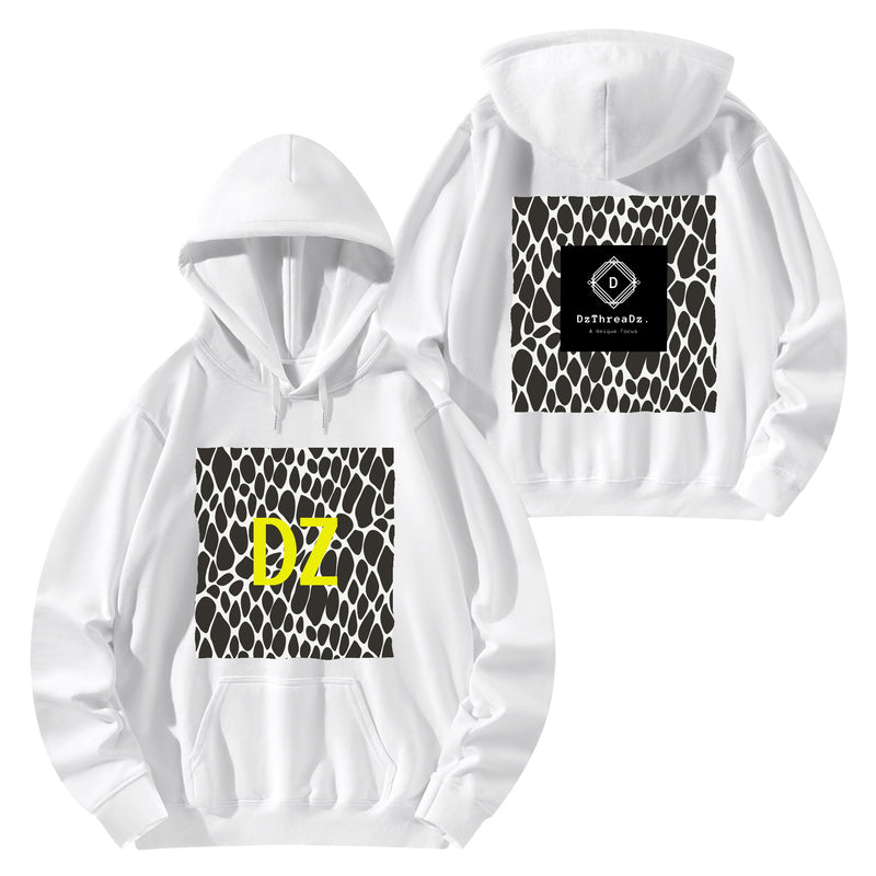 DzThreaDz. Front & Back Printing Adult Cotton Hoodie