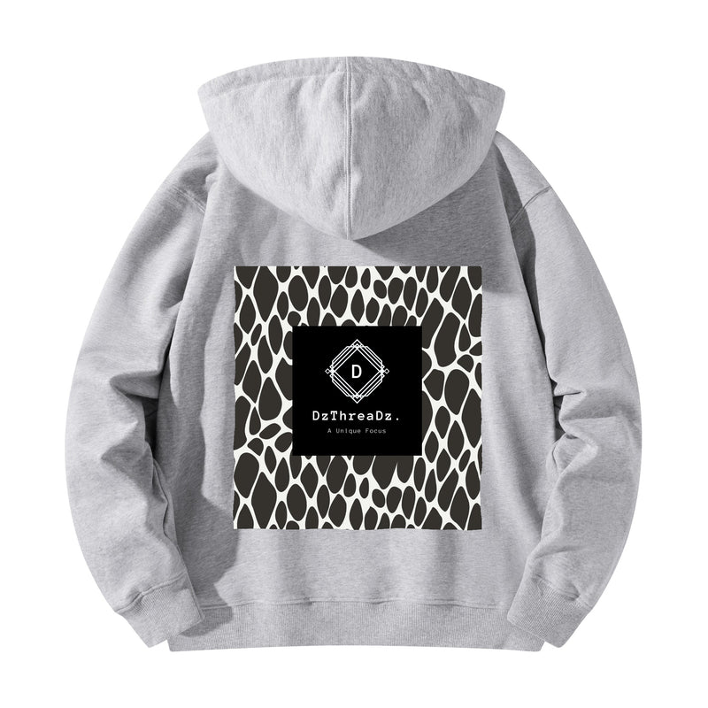 DzThreaDz. Front & Back Printing Adult Cotton Hoodie