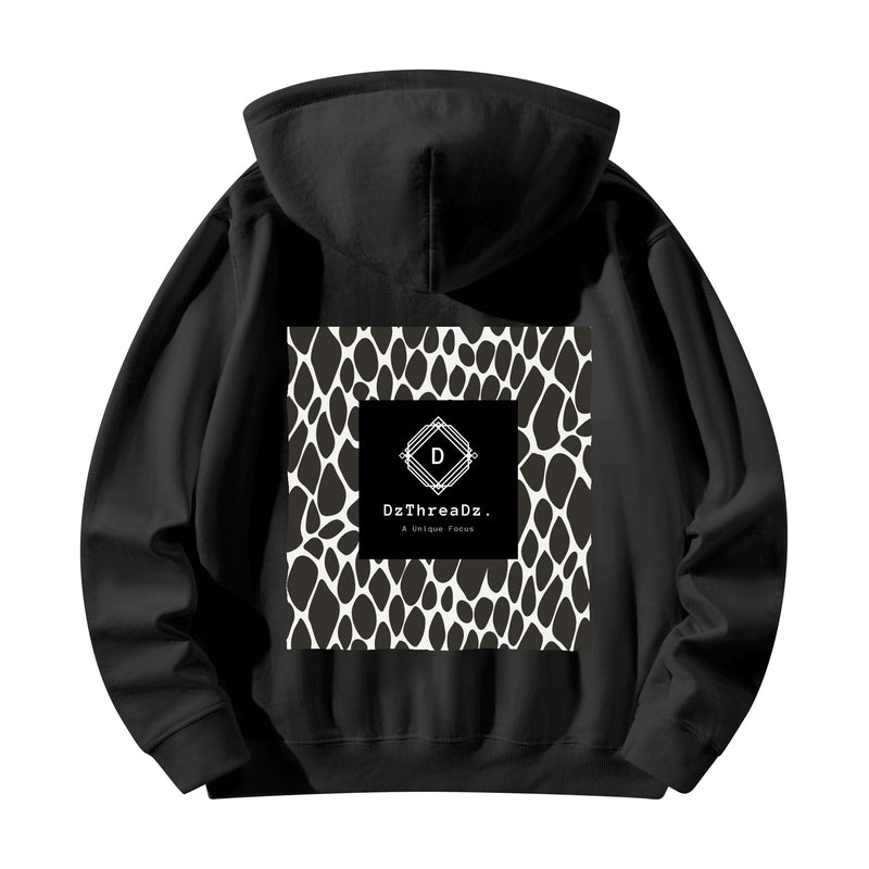 DzThreaDz. Front & Back Printing Adult Cotton Hoodie