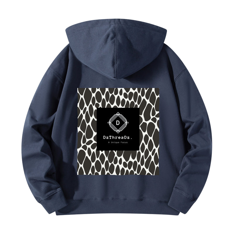 DzThreaDz. Front & Back Printing Adult Cotton Hoodie