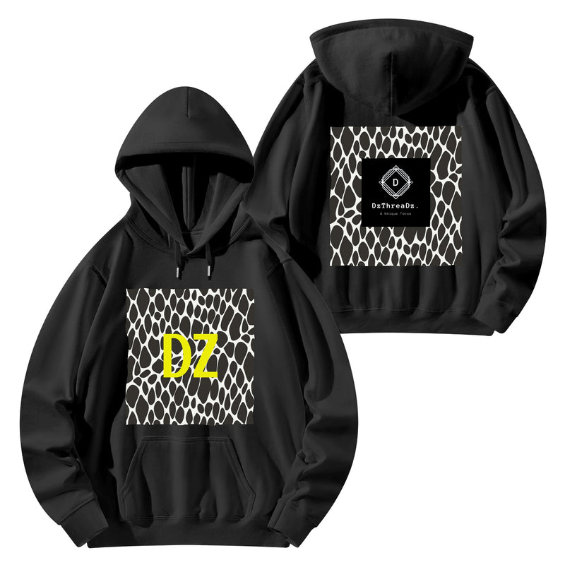 DzThreaDz. Front & Back Printing Adult Cotton Hoodie