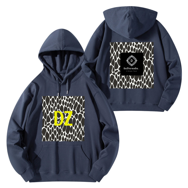 DzThreaDz. Front & Back Printing Adult Cotton Hoodie